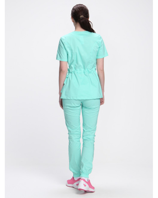 Костюм женский хирургический Модерн-004 (тк.Стрейч,120) MedLine, мятный 87488517-4