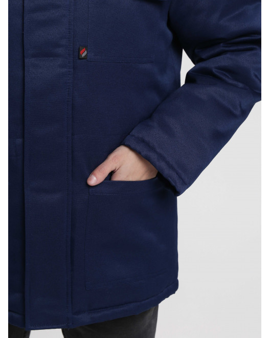 Куртка зимняя Бригада NEW (тк.Смесовая,210), т.синий/оранжевый 87466427-5