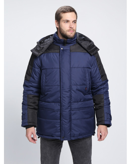 Куртка зимняя Европа (Дюспо), темно-синий/черный 87472332