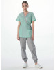 Костюм женский Симпл-001 (тк.Смесовая,120) MedLine, серый/мятный-74 87487095