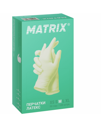 Перчатки Matrix Mild Touch Latex (50 пар) Перчатки Matrix Mild Touch Latex (50 пар)