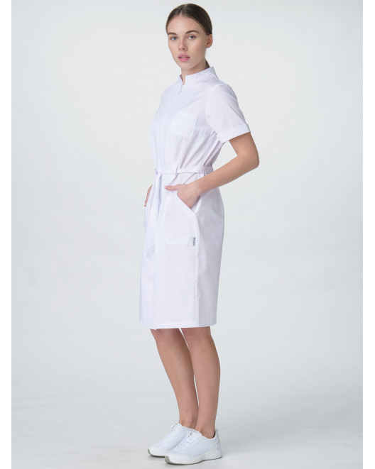 Халат женский Сансара-005 (тк.Смесовая,160) MedLine, белый 87480646-15