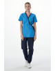 Костюм женский Симпл-001 (тк.Смесовая,120) MedLine, т.синий/ярко-голубой 87487603