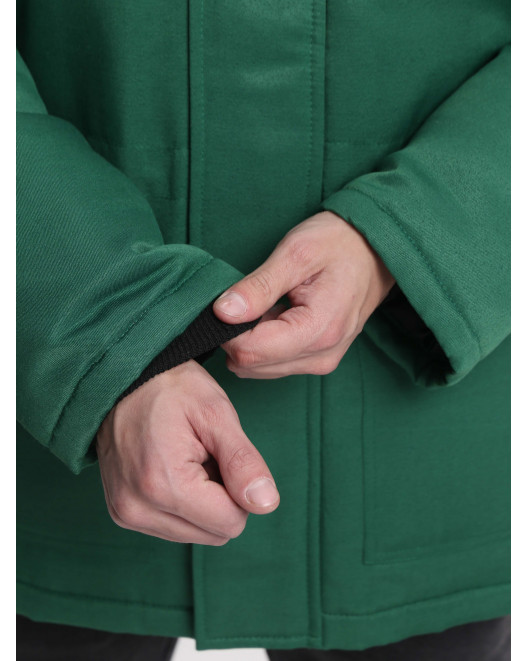 Куртка зимняя Бригада NEW (тк.Смесовая,210), зеленый/лимонный 87487711-5